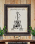 Metronome Patent Print - Vintage Electronics Poster - 1903 Metronome Invention at Adirondack Retro