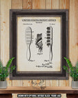 Hair Brush Patent Print - Vintage Hair Brush Poster - 1934 Hair Care Invention at Adirondack Retro