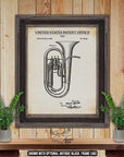 Brass Instrument Patent Print Set of 5