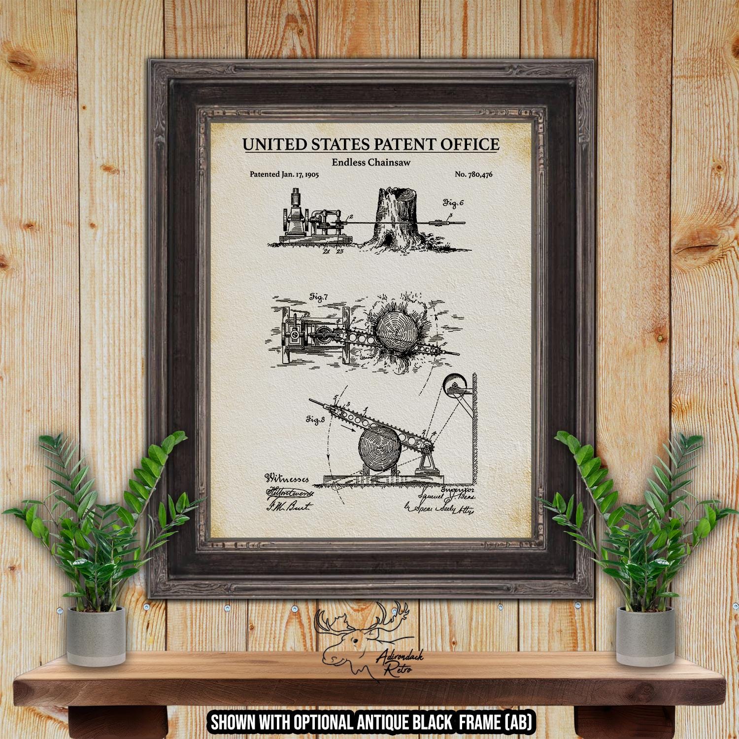 Logging Patent Print Set of 6