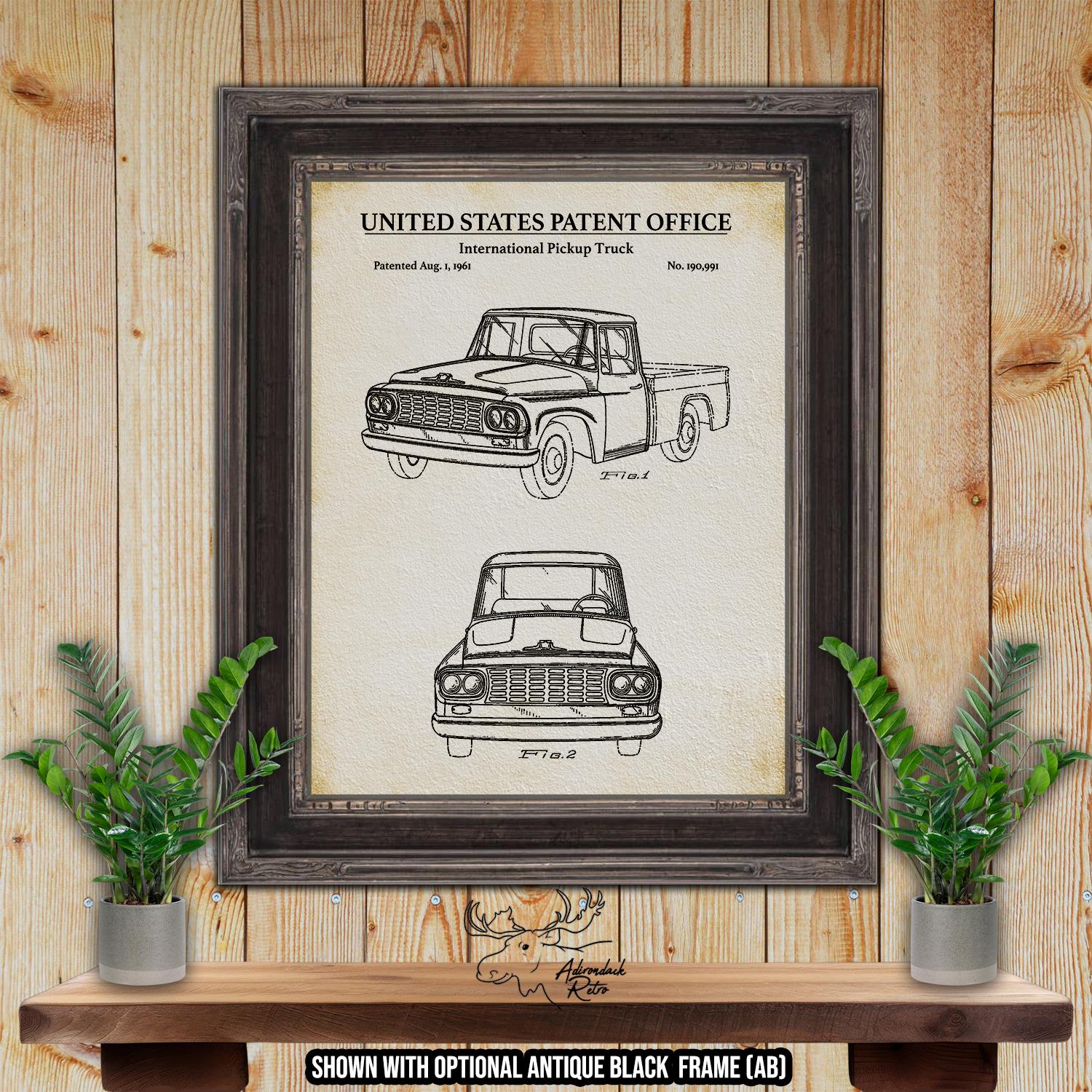 Pickup Truck Patent Print Set of 3