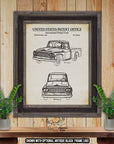 Pickup Truck Patent Print Set of 3