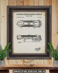 Tractor Trailer Patent Print Set of 3