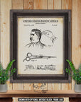 Barbershop Patent Print Set of 8