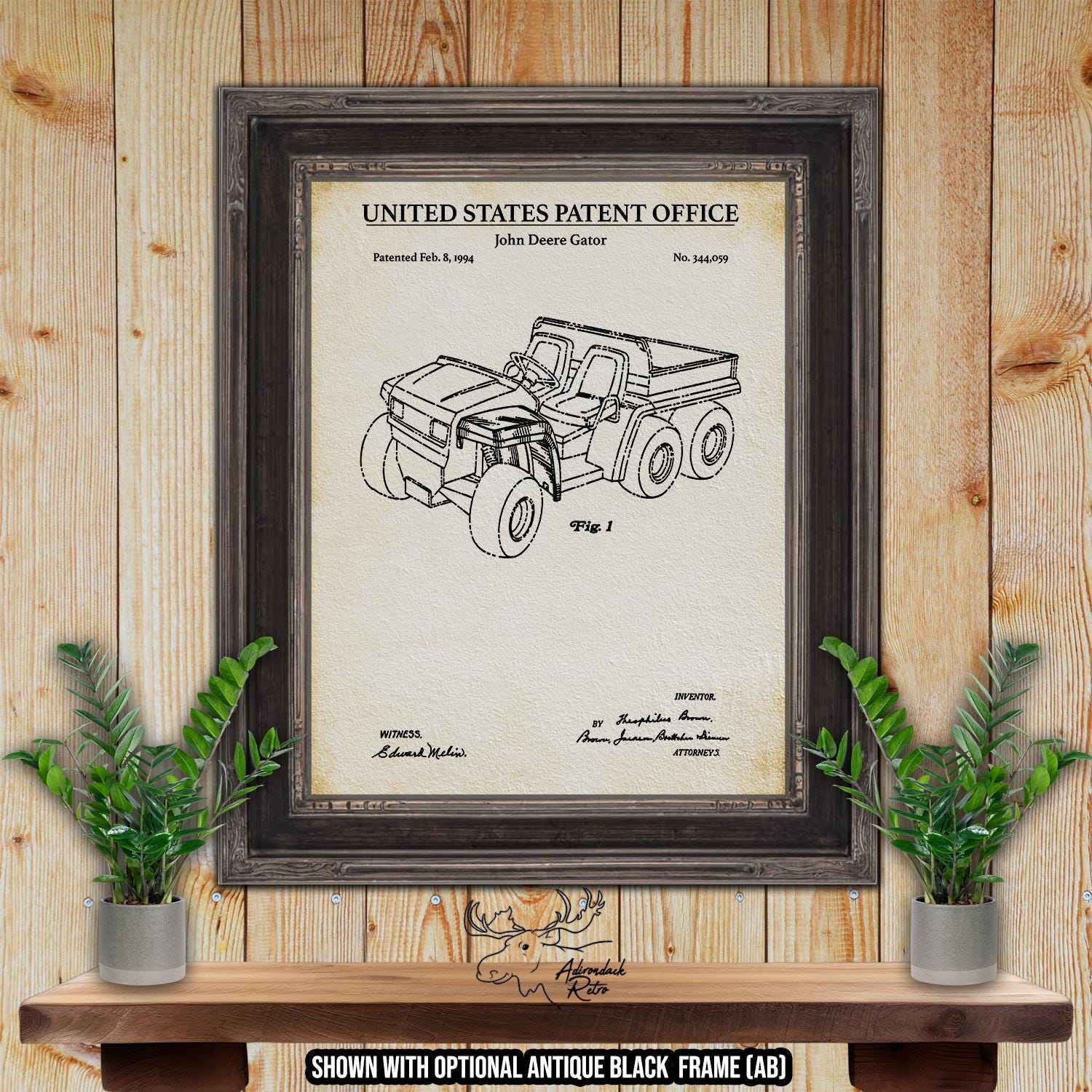 Farm Vehicle Patent Print Set of 3