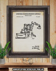 Construction Vehicle Patent Print Set of 6