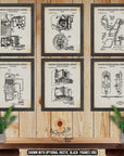 HVAC Patent Print Set of 6 - HVAC Inventions at Adirondack Retro