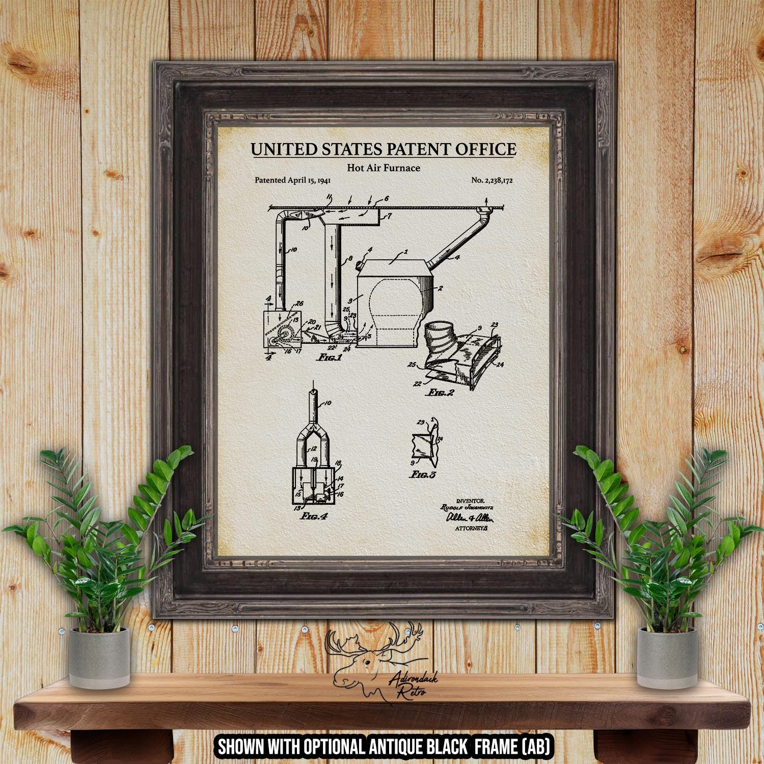 HVAC Patent Print Set of 8