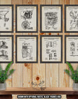 HVAC Patent Print Set of 8 - HVAC Inventions - HVAC Technician Gift at Adirondack Retro