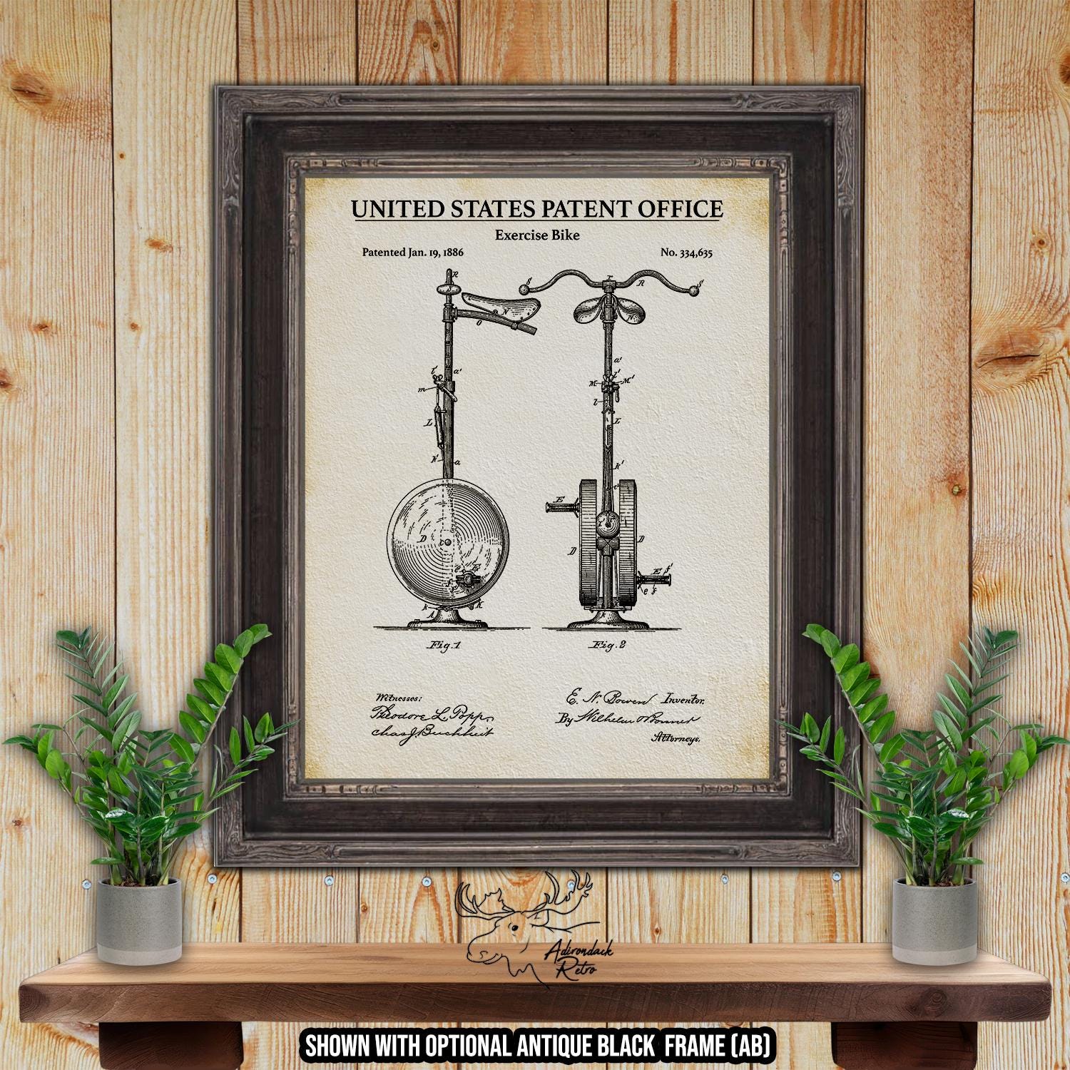 Fitness Equipment Patent Print Set of 8