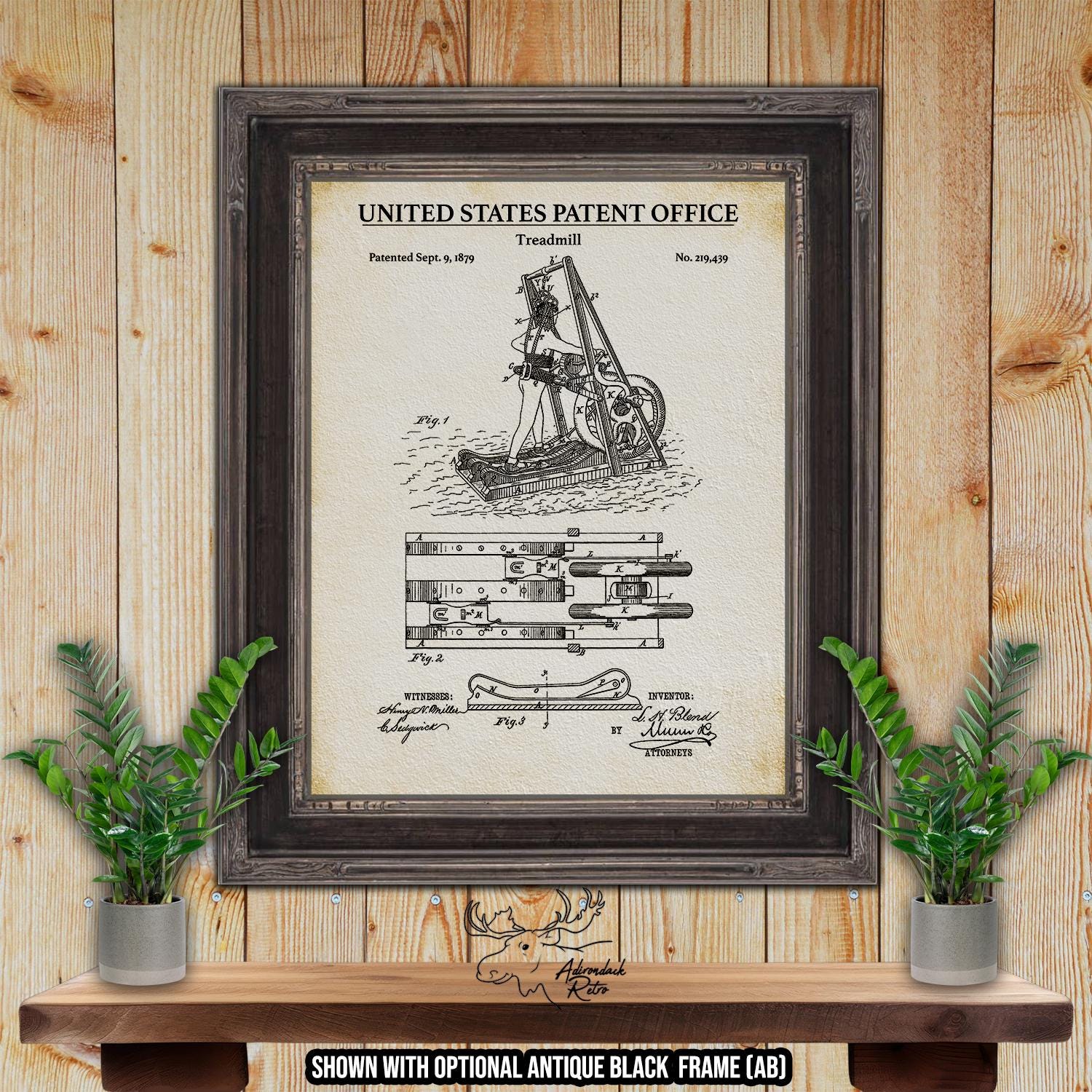 Fitness Equipment Patent Print Set of 6