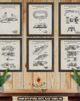 Slot Car Racing Patent Print Set of 6 - Retro Slot Car Posters - Slot Car Inventions at Adirondack Retro