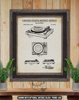 Record Player Patent Print - Vintage Electronics Poster - 1978 Turntable Invention at Adirondack Retro