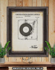 Record Player Patent Print - Vintage Electronics Poster - 1944 Turntable Invention at Adirondack Retro