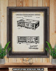 Cassette Tape Deck Patent Print - Retro Electronics Poster - 1976 Cassette Tape Deck Invention at Adirondack Retro