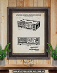 Cassette Tape Deck Patent Print Set of 3