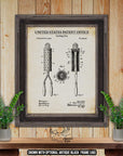 Curling Iron Patent Print - Curling Iron Poster - 1903 Hair Care Invention at Adirondack Retro