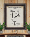 Safety Razor Patent Print - Shaving Razor Poster - 1958 Men&