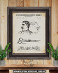 Barber Scissors Patent Print - Barber&