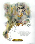 1951 Boucheron Necklace Vintage Jewelry Ad - Gaynor Illustration