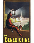 1950 Benedictine Vintage Liquor Print Ad - Leonetto Cappiello Illustration