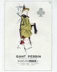 1945 Gant Perrin Gloves Vintage French Print Ad - Rene Gruau Illustration
