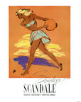 1948 Scandale Vintage Swimwear Ad - Fernando Bosc Illustration