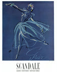 1947 Scandale Grace Vintage Print Ad - Fernando Bosc Dancer Illustration
