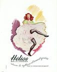 1945 Helios Hosiery Vintage Lingerie Ad - Emm. Gaillard Illustration