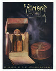 1947 Coty L'Aimant Perfume Vintage Cosmetics Ad - Paul Facchetti Photo