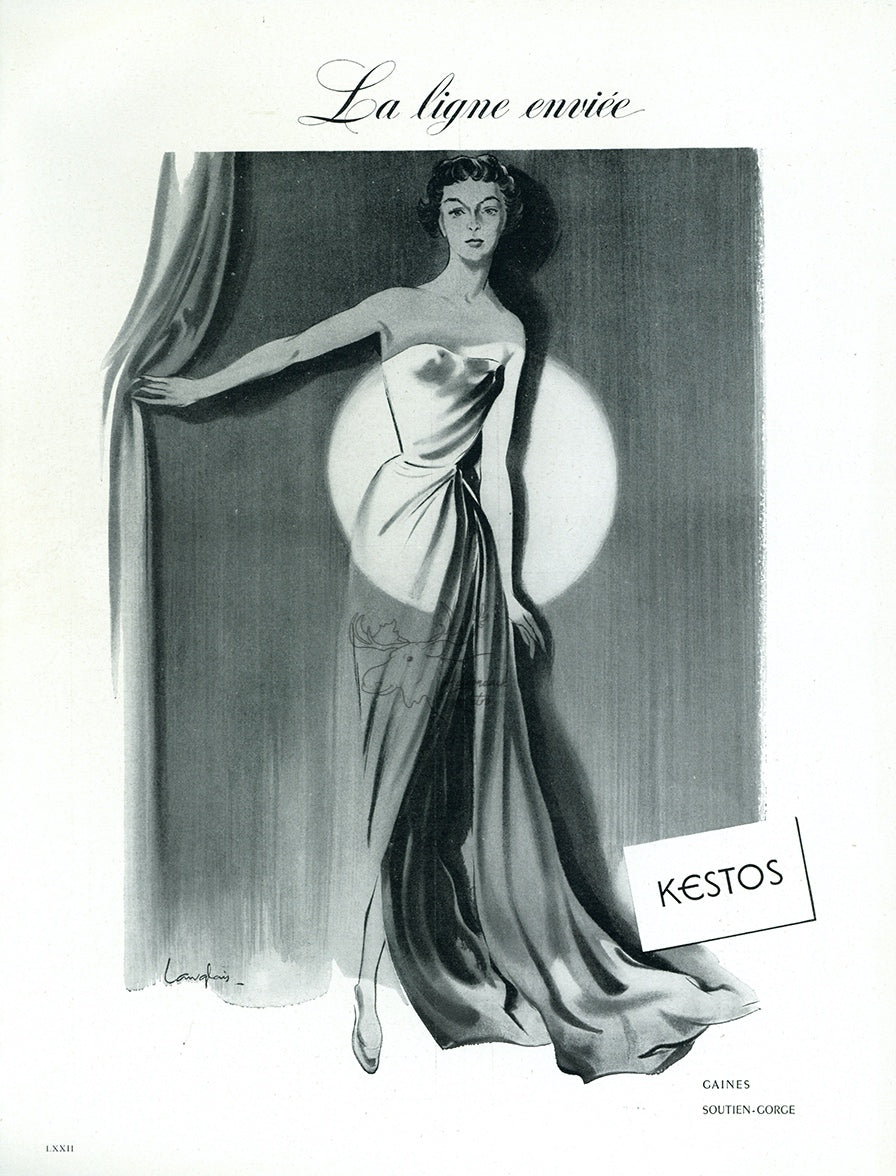 1949 Kestos Lingerie Vintage Fashion Ad