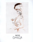 1950 Omega Montres Watch Vintage French Print Ad - Paul Helleu Illustration