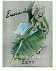 1949 Coty Emerande Perfume Vintage Cosmetics Ad - Jeandot Illustration