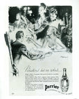 1946 Perrier Sparkling Water Vintage Print Ad - Raymond Brenot Illustration