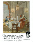 1946 His Majesty's Grand Armagnac Vintage Liquor Print Ad