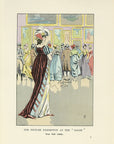 1901 The Picture Exhibition At The Salon - F. Courboin Hand-Colored Antique Print
