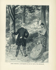 1907 "Forest Surveying" Lithograph - Antique Henry Sumner Watson Print
