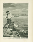 1907 "Prince's Bay, Staten Island" Lithograph - Antique Henry Sumner Watson Fishing Print
