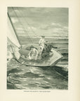 1907 "Trolling For Bluefish - Fire Island Inlet" Lithograph - Antique Henry Sumner Watson Fishing Print