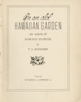 1943 Ape Hawaiian Flower Print - Vintage Ted Mundorff Tipped-In Botanical Print