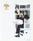 1912 Coles Phillips Fadeaway Girl Antique Print - Dinner Can Wait