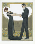 1912 Coles Phillips Fadeaway Girl Antique Print - The Couple
