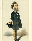 1872 Vanity Fair Spy Print - The Honourable Hamilton Fish Lithograph - Thomas Nast Print Caricature Art