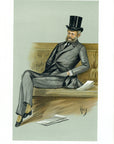 1889 Vanity Fair Spy Proof Plate - Ferdinand James De Rothschild Caricature Print