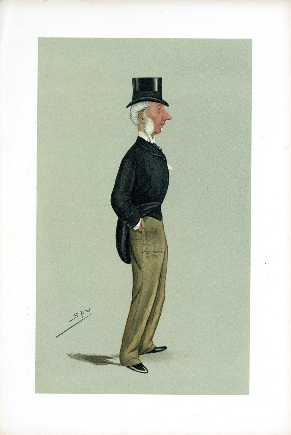 1889 Vanity Fair Proof Plate - Sir George Russell Spy Print