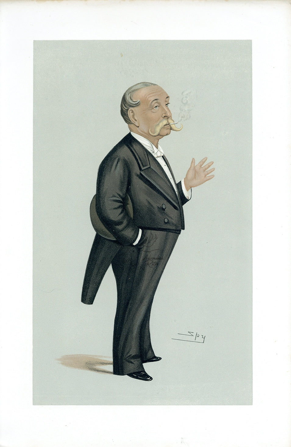 1889 Vanity Fair Caricature Proof Plate by SPY - Demtry Soltykoff Spy Print