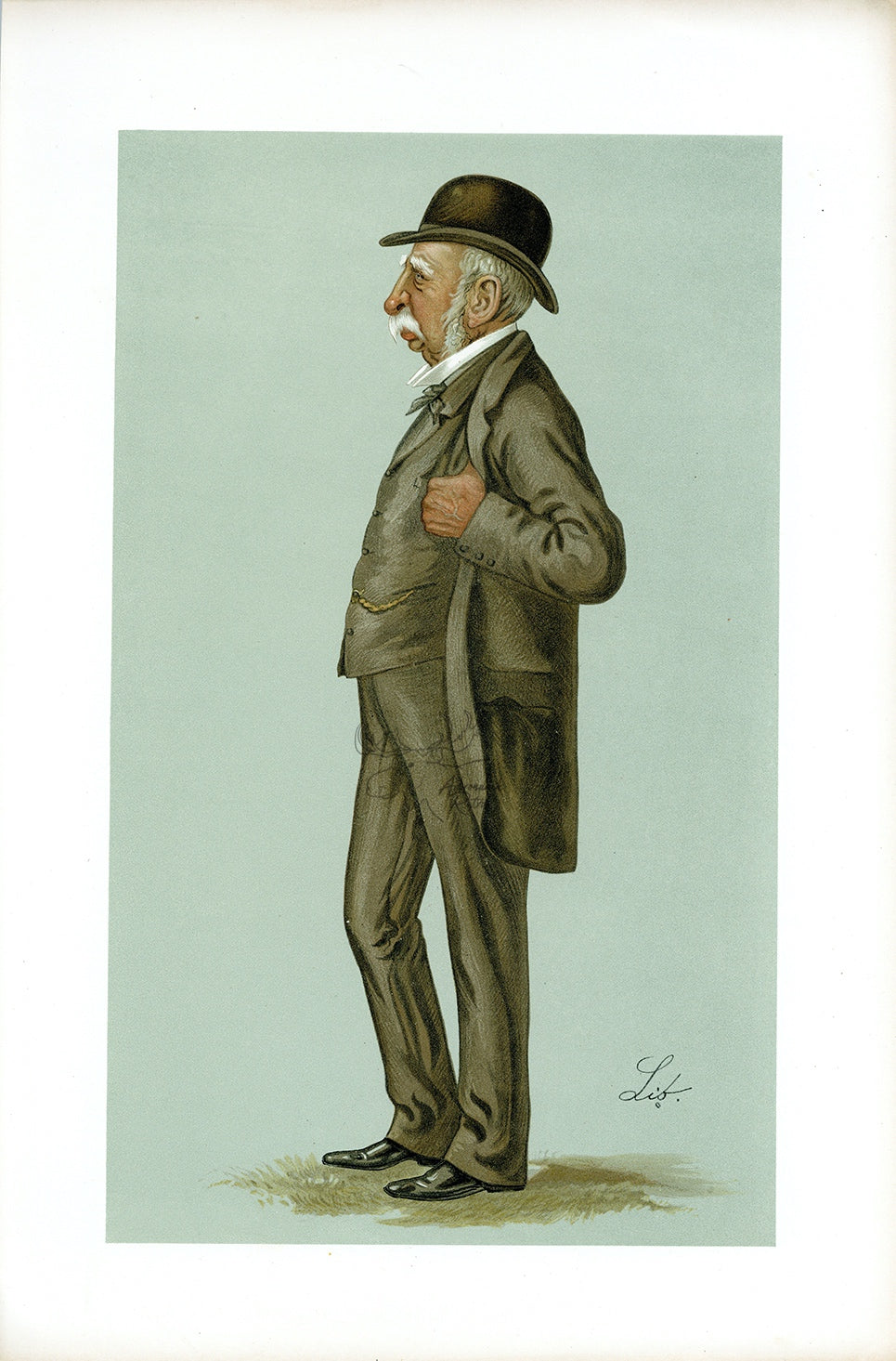 1889 Vanity Fair Caricature Proof by Lib - J.T. MacKenzie Of Kintall Spy Print