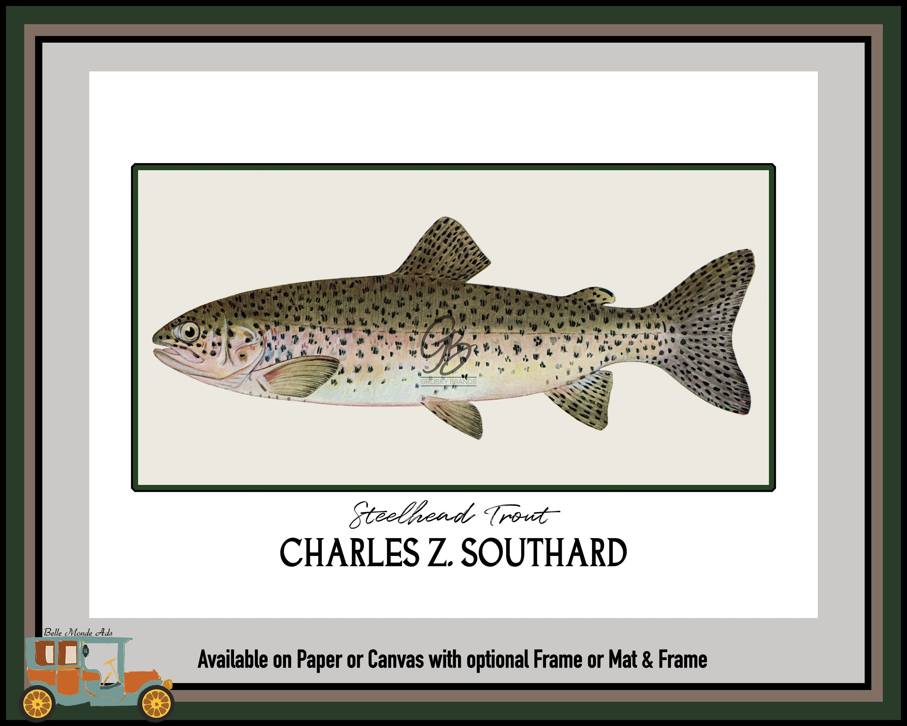 Steelhead Trout Fine Art Print - Charles Z Southard Fish Illustration
