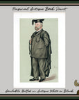 1889 Vanity Fair Caricature Proof Plate by HAY - Edmund Henry Morgan Spy Print