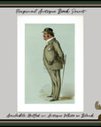 1889 Vanity Fair Caricature Proof Plate by Lib - George Higginson Allsopp Spy Print